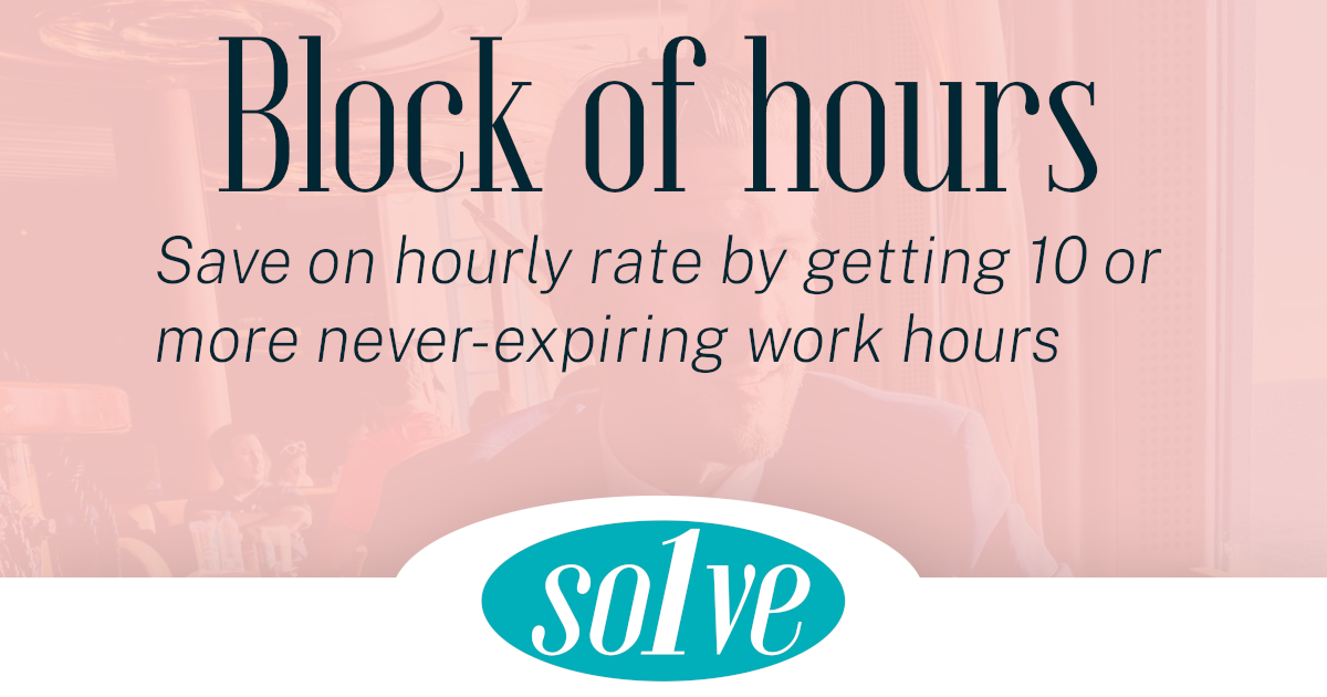 A block of hours rather than purchasing individually